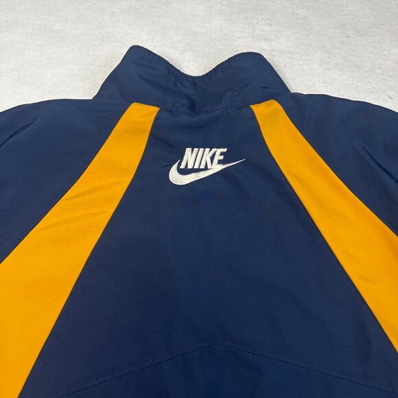 Nike Windbreaker Track Jacket Mens XXL Blue Gold Sports Running Warm Up - Picture 4 of 11